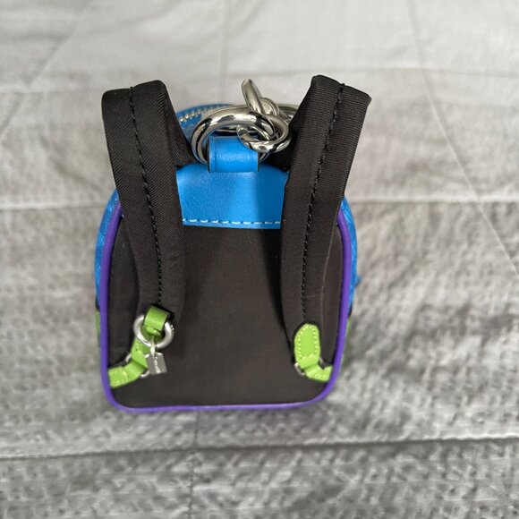 Coach mini backpack keychain multi colored NWOT - Picture 4 of 6